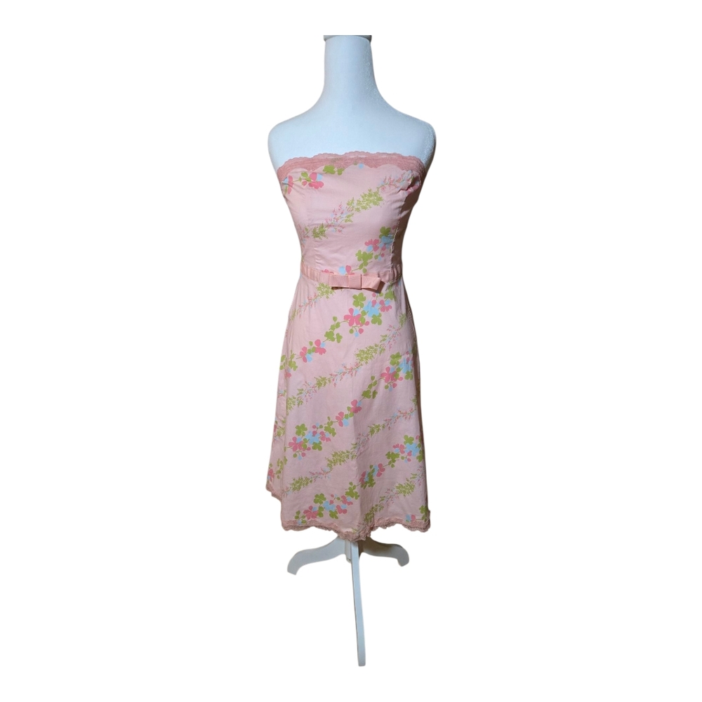 Heart Moon Star Pink Strapless Sundress for Weddings